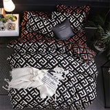 Modern Geometric California King Bedding Sets Sanding Duvet Cover Set Pillowcase  Duvet Covers 229*260 3pcs Bed Set