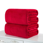 New Super Soft Warm Solid Warm Micro Plush Fleece Blanket Throw Rug Sofa Bedding Blankets 50x70cm