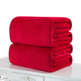 New Super Soft Warm Solid Warm Micro Plush Fleece Blanket Throw Rug Sofa Bedding Blankets 50x70cm