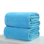 New Super Soft Warm Solid Warm Micro Plush Fleece Blanket Throw Rug Sofa Bedding Blankets 50x70cm