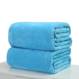 New Super Soft Warm Solid Warm Micro Plush Fleece Blanket Throw Rug Sofa Bedding Blankets 50x70cm