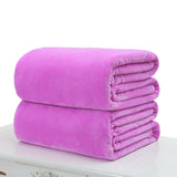 New Super Soft Warm Solid Warm Micro Plush Fleece Blanket Throw Rug Sofa Bedding Blankets 50x70cm