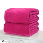 New Super Soft Warm Solid Warm Micro Plush Fleece Blanket Throw Rug Sofa Bedding Blankets 50x70cm