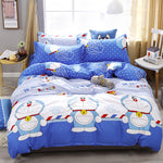4pcs Pink Strawberry kawaii Bedding Set Luxury Queen Size Bed Sheets Children Quilt Soft Comforter Cotton Bedding Sets For Girl