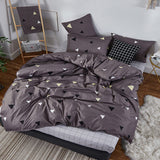 Alanna fashion bedding set Pure cotton A/B double-sided pattern Simplicity Bed sheet, quilt cover pillowcase 4-7pcs