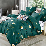 bedding set Pure cotton Pure color A/B double-sided pattern Cartoon Simplicity Bed sheet quilt cover pillowcase 4-7pcs
